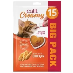 Catit Creamy Chicken Cat Treat 15pk