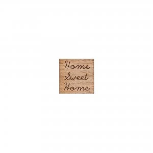 Denby Home Sweet Home Wood Etch Coasters Set of 4