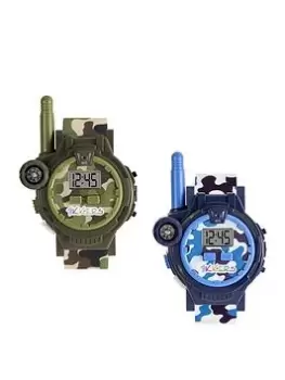 Tikkers Tikkers Blue and Green Camo Boys Walkie Talkie Set, Multi