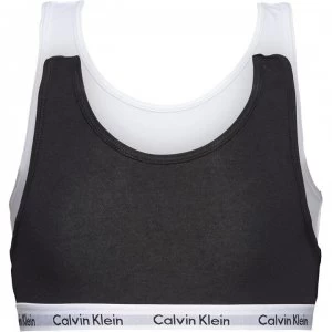 Calvin Klein 2 Pack Bralets - Black & White
