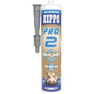 Hippo PRO2 Adhesive & Sealant 290ml Cartridge - Grey