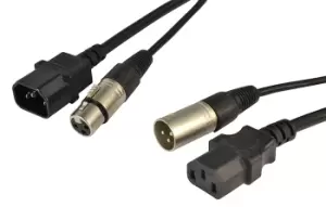 Audio & Power Cable 5M XLR and IEC - IEC