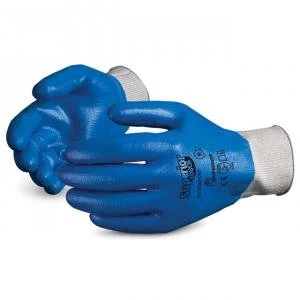 Superior Glove Superior Touch Fully Nitrile Coated Glove Blue 10 Ref