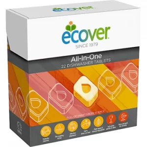Ecover All In One Dishwasher Tablets (Box of 22)