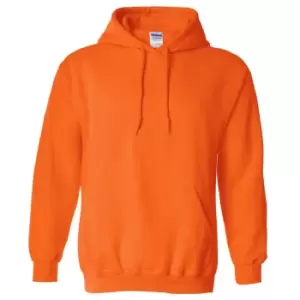 Gildan Heavy Blend Adult Unisex Hooded Sweatshirt / Hoodie (S) (Safety Orange)