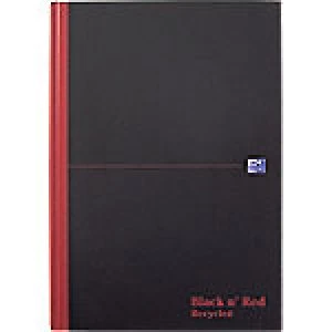 OXFORD Black n' Red Casebound Notebook Ruled A4 Recycled 192 Pages