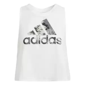adidas AEROREADY Made for Training Floral Tank Top Womens - White