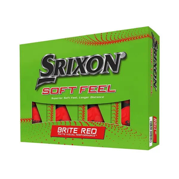 Srixon 2023 Soft Feel 13 Brite Golf Balls - Red (Doz)