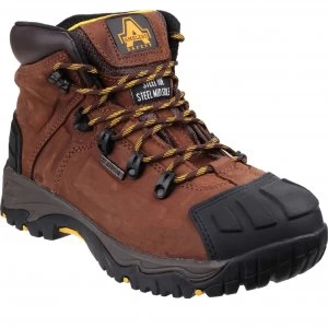Amblers Mens Safety FS39 Waterproof Safety Boots Brown Size 10