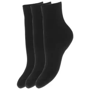 FLOSO Childrens Boys/Girls Winter Thermal Socks (Pack Of 3) (UK Shoe: 9-12, EUR 26-31 (5-7 years)) (Black)