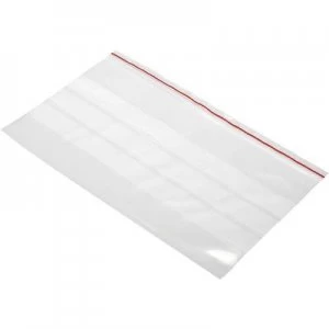 Grip seal bag with write on panel W x H 250 mm x 150 mm Transparent Polyethy