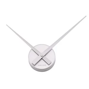 Karlsson Little Big Time Wall Clock - Silver