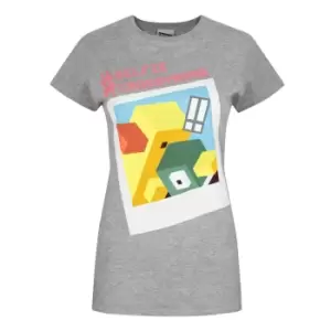 Crossy Road Womens/Ladies Selfie T-Shirt (L) (Grey)