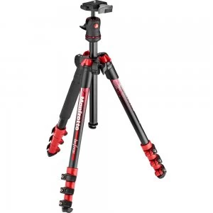 Manfrotto MKBFRA4RD BH BeFree Color Aluminium Travel Tripod Kit Red