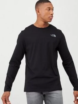 The North Face Long Sleeve Easy T-Shirt - Black, Size S, Men