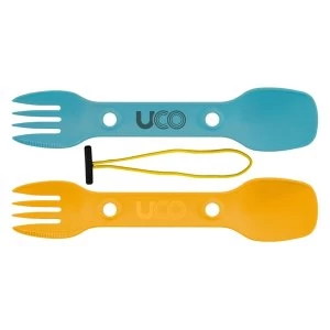 UCO Utility Spork 2 Pack with Tether GoldSky