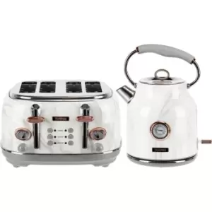 Tower AOBUNDLE002 1.7L Traditional Kettle and 4 Slice Toaster Set