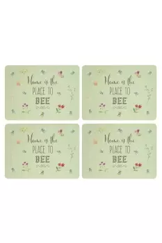 Bee Happy Set of 4 Placemats