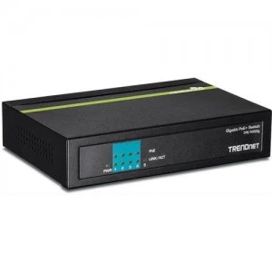 Trendnet TPE-TG50g Gigabit Ethernet (10/100/1000) Power over Ethernet (PoE) Black