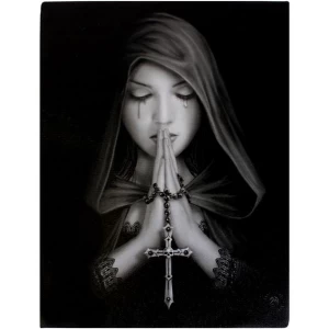 Small Gothic Prayer Canvas Picture by Anne Stokes