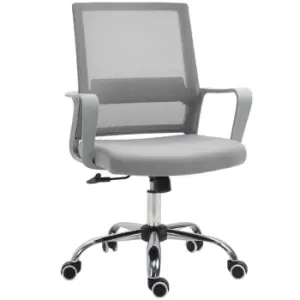 Vinsetto Mesh Office Chair Desk Chair With Swivel Seat Adjustable Height Grey