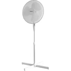 Schallen - 16' Electric Oscillating Floor Standing Tall Pedestal Air Cooling Fan in white
