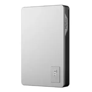 Netac K338 4TB Portable External Hard Drive 2.5" USB 3.0 Aluminium Silver/Grey