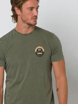 Animal Deluxe Wings Graphic Short Sleeve T-Shirt - Olive