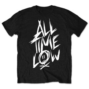All Time Low - Scratch Unisex X-Large T-Shirt - Black