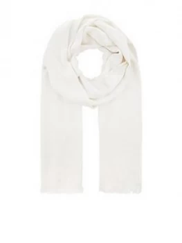 Accessorize Plain Woven Scarf - Ivory