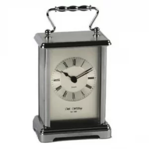 WILLIAM WIDDOP Silver Carriage Clock