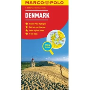Denmark Marco Polo Map by Marco Polo (Sheet map, folded, 2011)