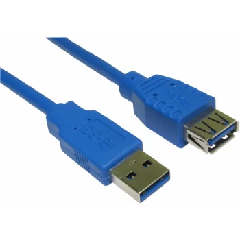 USB3-823BL USB 3.0 A Male - Female Extension Cable Blue 3m - Rvfm