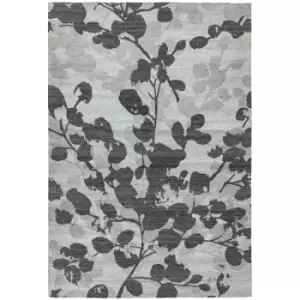 Asiatic Carpets Shade JACQUARD Rug Leaf Grey - 160 x 230cm