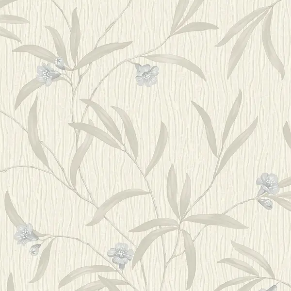 Belgravia Decor Tiffany Floral Blue Textured Wallpaper