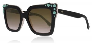 Fendi FF0260/S Sunglasses Black / Pink 3H2 52mm