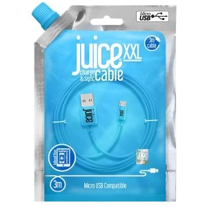 Juice 3m Micro USB Cable - Aqua