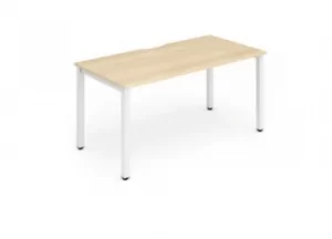 Trexus Bench Desk Individual White Leg 1200x800mm Maple Ref BE116