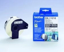 Brother DK11218 Label Tape 29mm x 90mm Black on White x 800