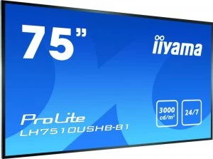 iiyama 75" ProLite LH7510USHB-B1 4K Ultra HD Signage Commercial Display