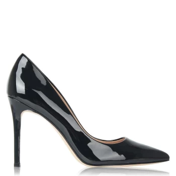 Linea Stiletto High Heel Shoes - Black Patent