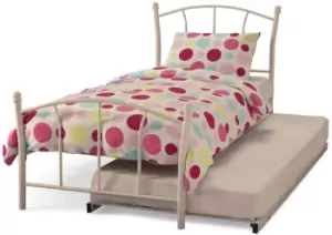 Serene Penny 3ft Single White Metal Guest Bed Frame