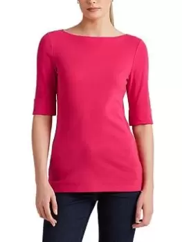 Lauren by Ralph Lauren Judy Elbow Sleeve Knit - Pink Size XL Women