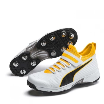 Puma 19.1 Bowling Cricket Shoes Mens - Wht/Blk/Oran