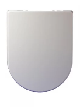 Aqualona Thermoplast D Shaped Toilet Seat - White