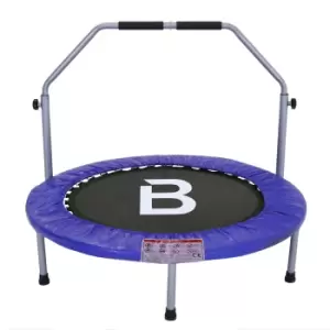 Charles Bentley 40" Folding Mini Fitness Trampoline with Handle - Blue