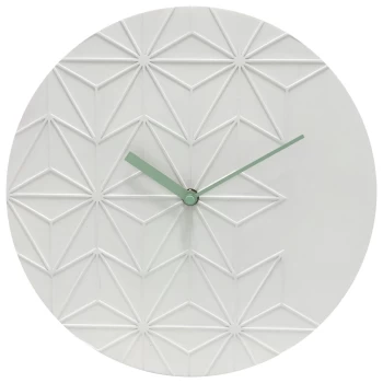 Acctim Chole Resin Wall Clock - White