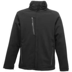 Professional APEX Waterproof Softshell Jacket mens Coat in Black - Sizes UK S,UK M,UK L,UK XL