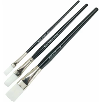 Flat Tip Synthetic Sable Brush Set 3 - Major Brushes
