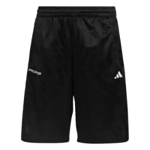 adidas Football-Inspired Predator Shorts Kids - Black / App Solar Red / White